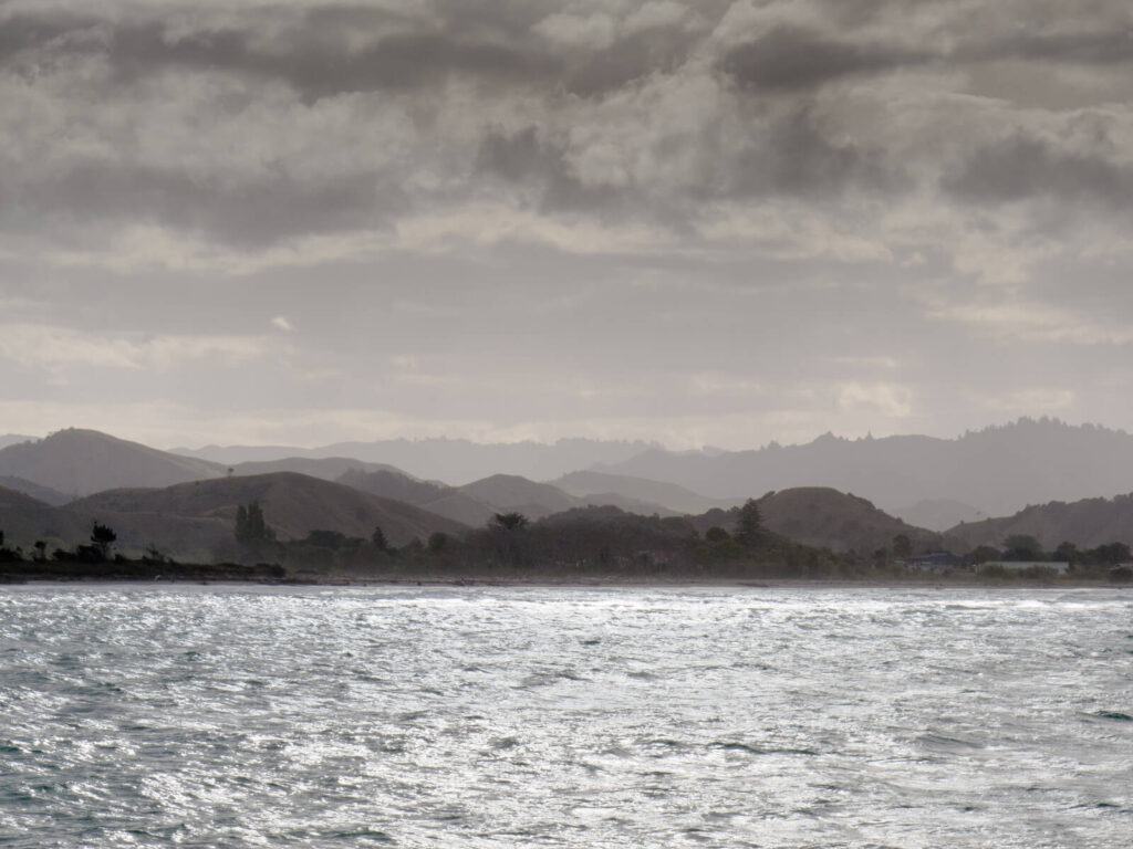 Photo of a storm blowing through NZ