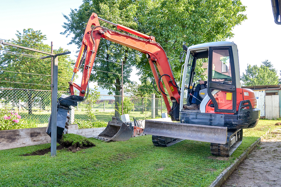 digger preparing for drainage Auckland