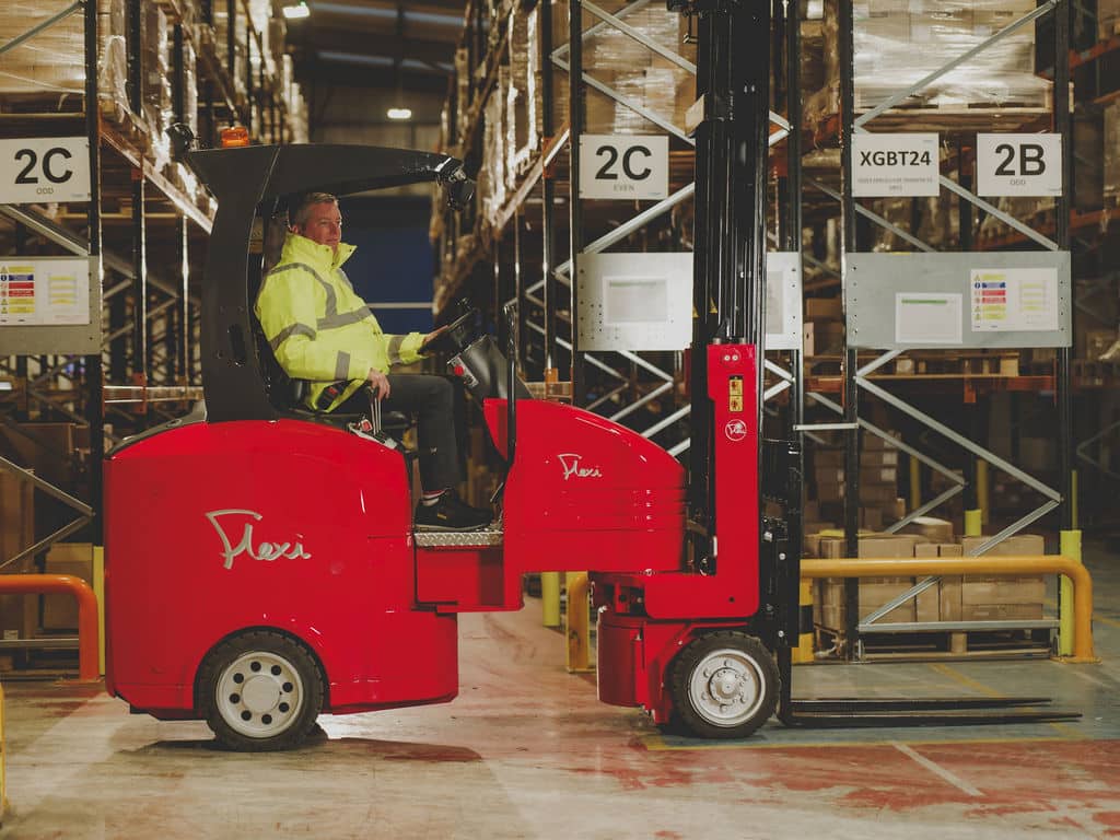 flexi forklift in palmerston north warehouse