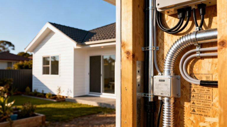 Electrical wiring for a new granny flat.