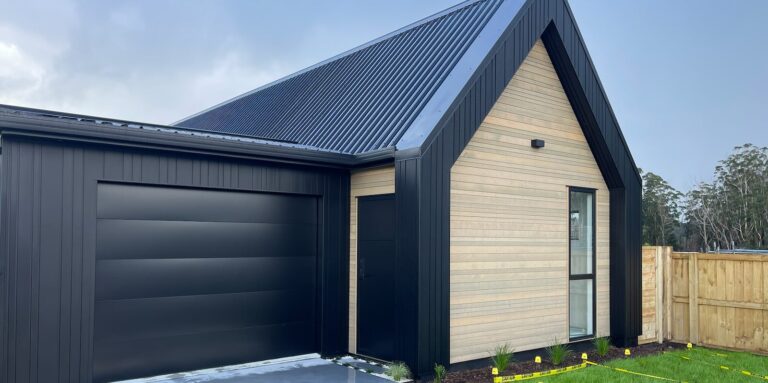 newly installed garage door in Auckland